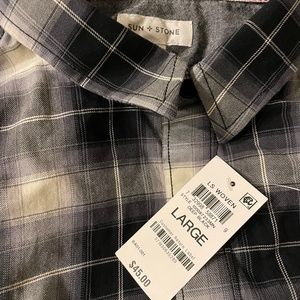 NWT Mens Large Flannel Long Sleeve Shirt